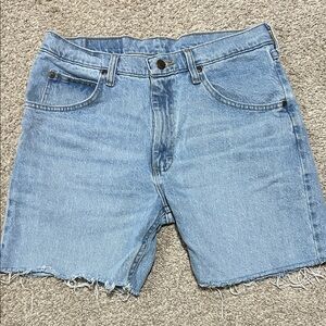 Vintage Retro Wrangler Blue Jean Cut-Off Denim Shorts